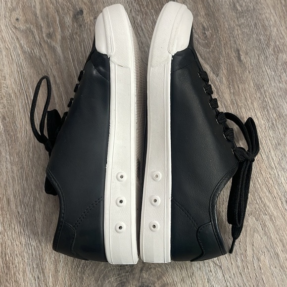 Rag & Bone Standard Issue Black Leather Lace Up Sneakers Size 10 - Picture 12 of 13